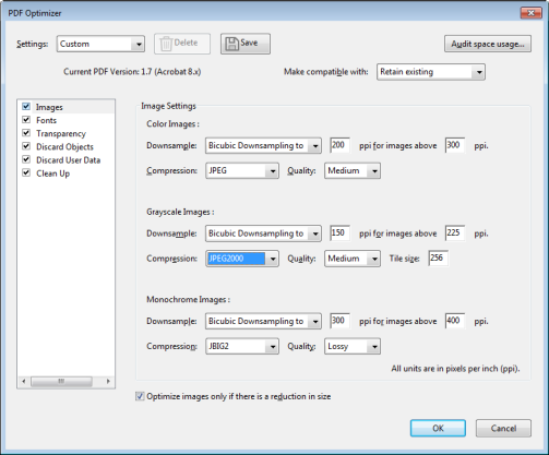 How to compress a pdf file size